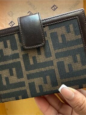 Fendi Zucca Canvas Leather Agenda / Planner Cover with Box – Made in Italy